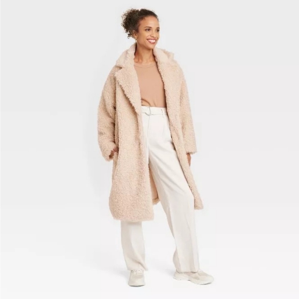a new day Cream Teddy Jacket